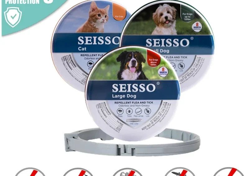 Dog Cat Anti Flea And Tick Collars,Pet 8 Month Protection 1