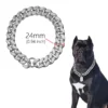 Dog Collar Chain Diamond Inlay Sparkle 3