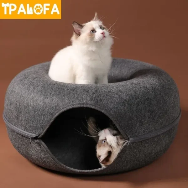 Felt Pet Cat House Cat Tunnel 1