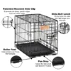 Double Door Metal Dog Crate, 18" with Leak-Proof Pan 2