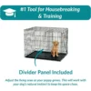 Newly Enhanced Double Door Dog Crate, Leak-Proof Pan 6