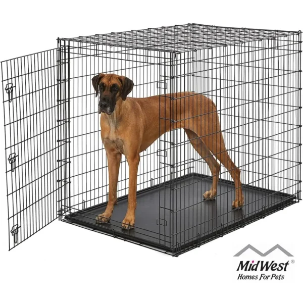 Dog Kennel for Indoor Dogs SL54DD 'Ginormus' Single Door Dog Crate for XXL for the Largest Dogs Breeds Crates-f- Houses & Pens 1