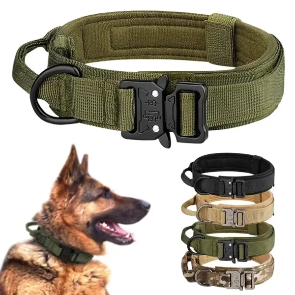 Outdoor Tactical Dog Collar Metal Buckle 1