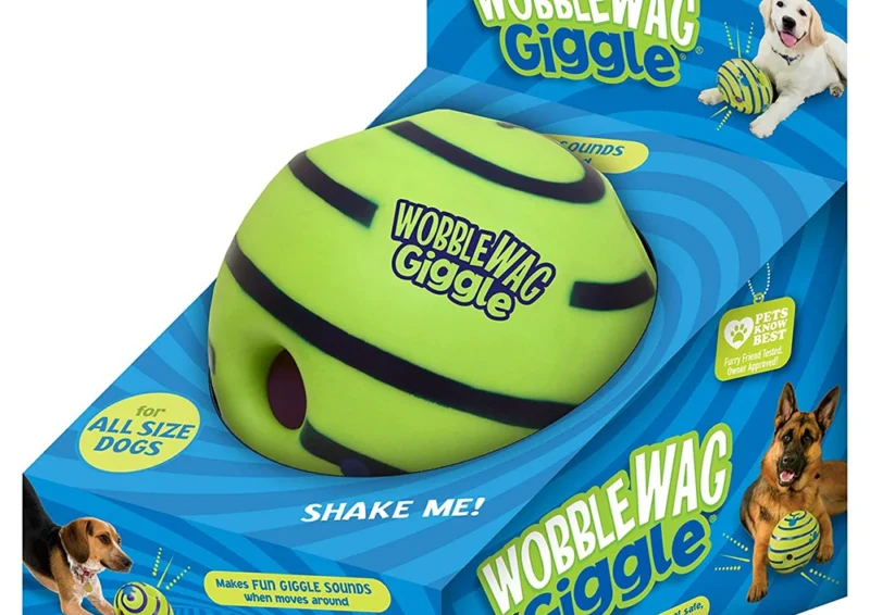 Wobble Wag Giggle Glow Ball Interactive Dog 1